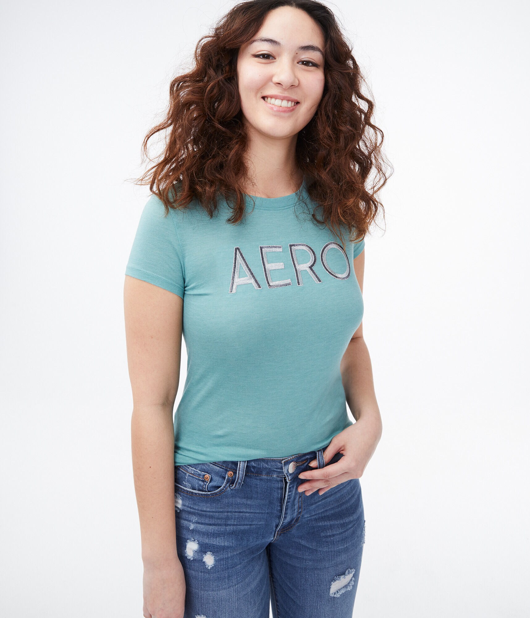 Embroidered Aero Logo Graphic Tee
