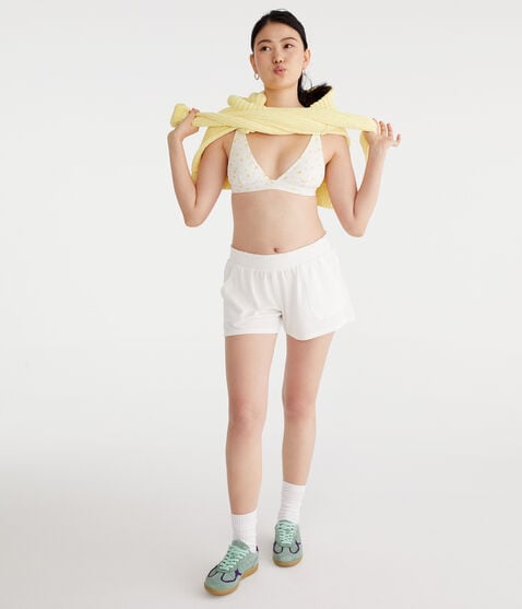 Mid-Rise Waffle Shorts Mid-Rise Waffle Shorts