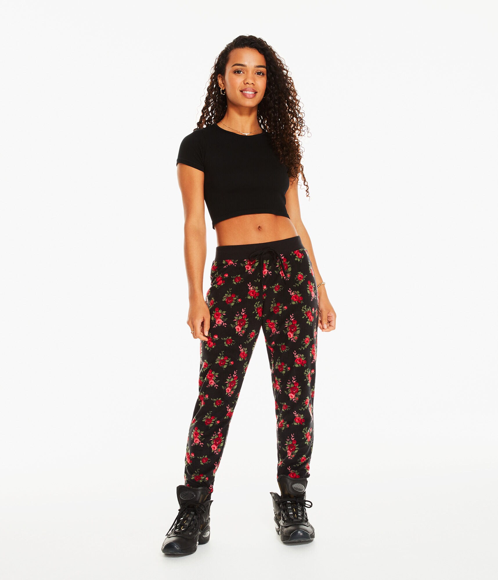 Roses Polyfleece Sleep Joggers