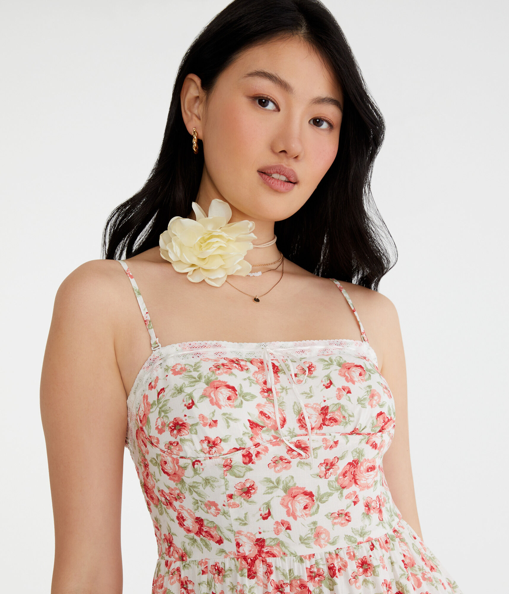 Floral Strapless Fit & Flare Dress