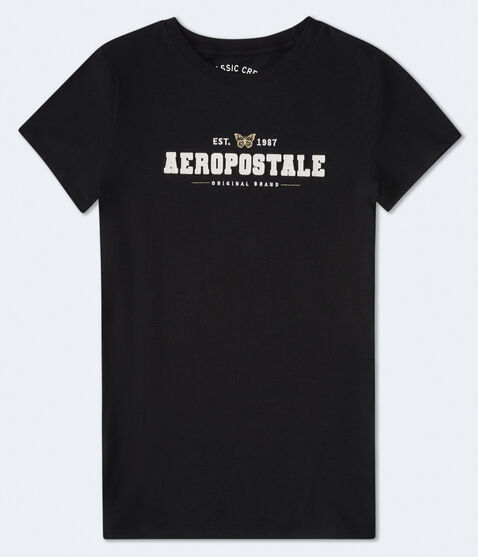 Aeropostale Butterfly Appliqué Graphic Tee Aeropostale Butterfly Appliqué Graphic Tee