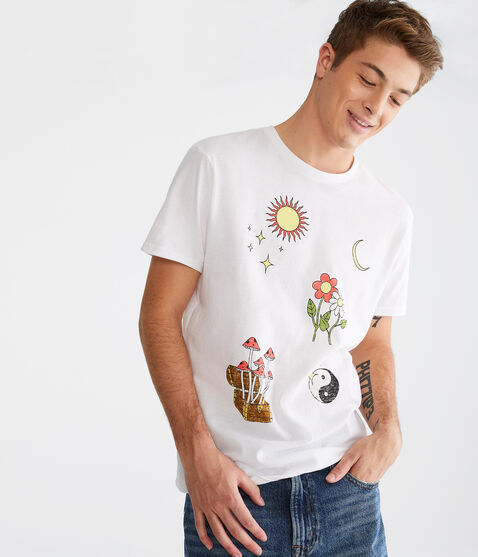 Celestial Mushroom Graphic Tee Celestial Mushroom Graphic Tee