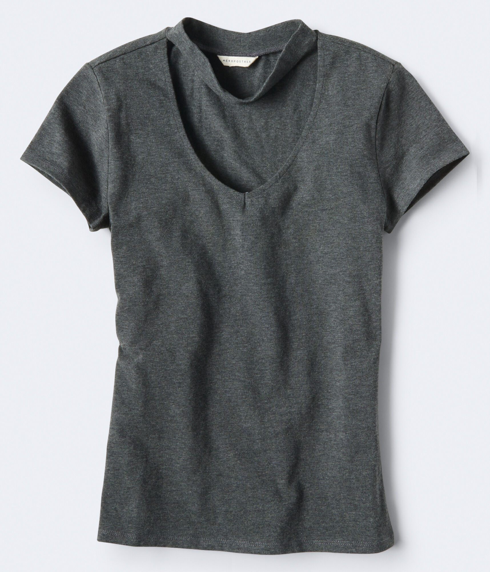 Solid Choker Bodycon Top