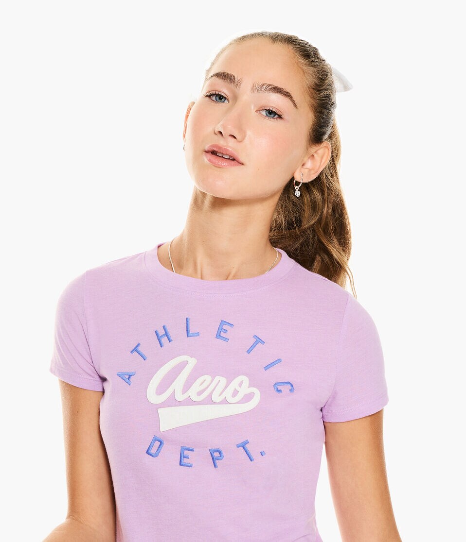 Aero Script Logo Appliqué Graphic Tee