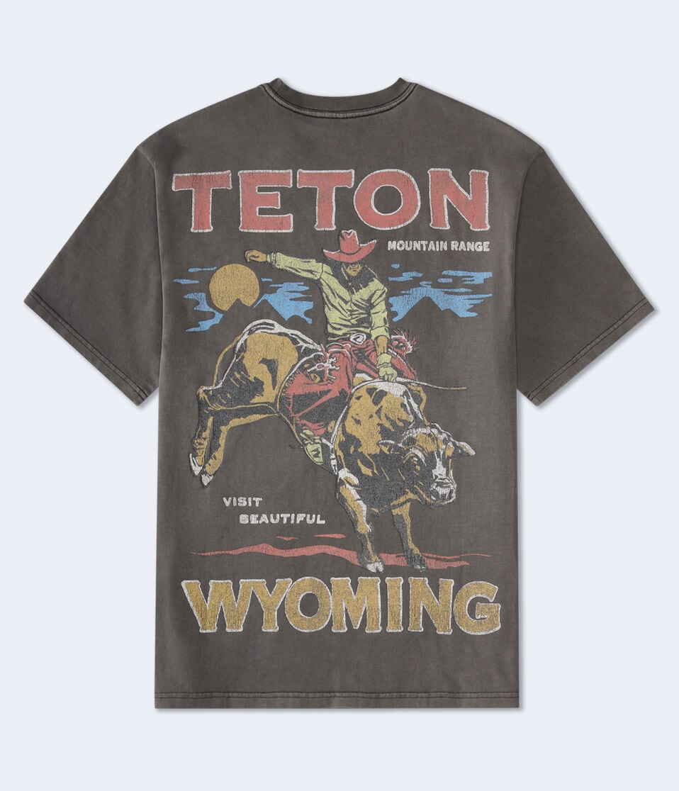 Teton Wyoming Cowboy Graphic Tee