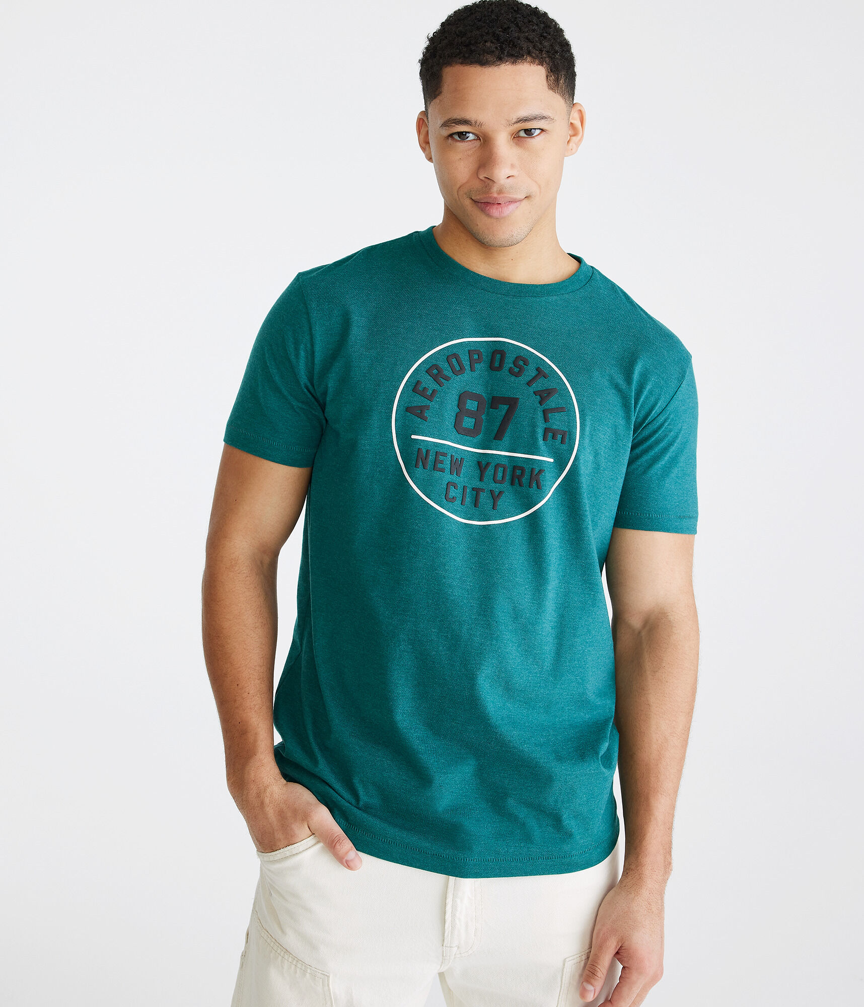Aeropostale 87 Circle Graphic Tee
