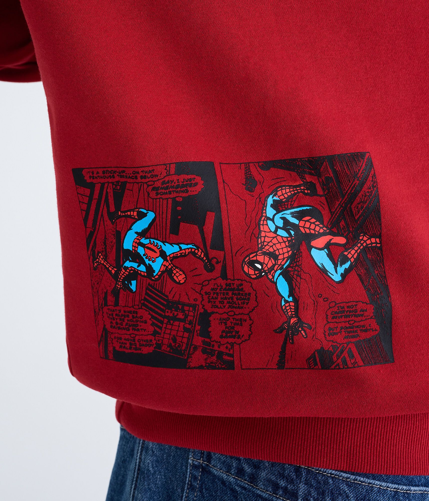 Marvel | A&eacute;ropostale Spider-Man Comic Boxy Pullover Hoodie