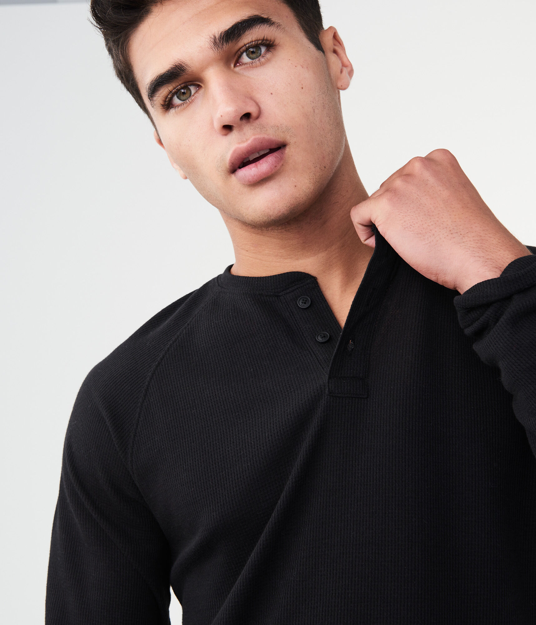 Long Sleeve Thermal Henley