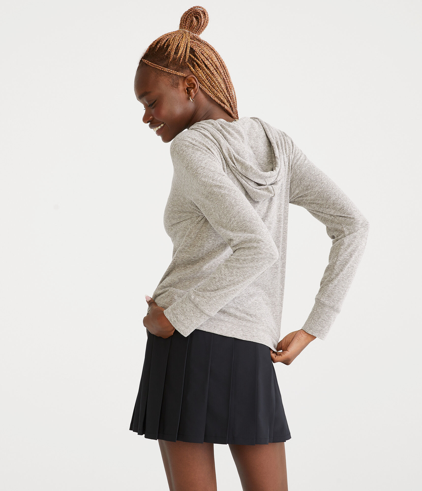 Long Sleeve Aeropostale 87 Hooded Graphic Tee
