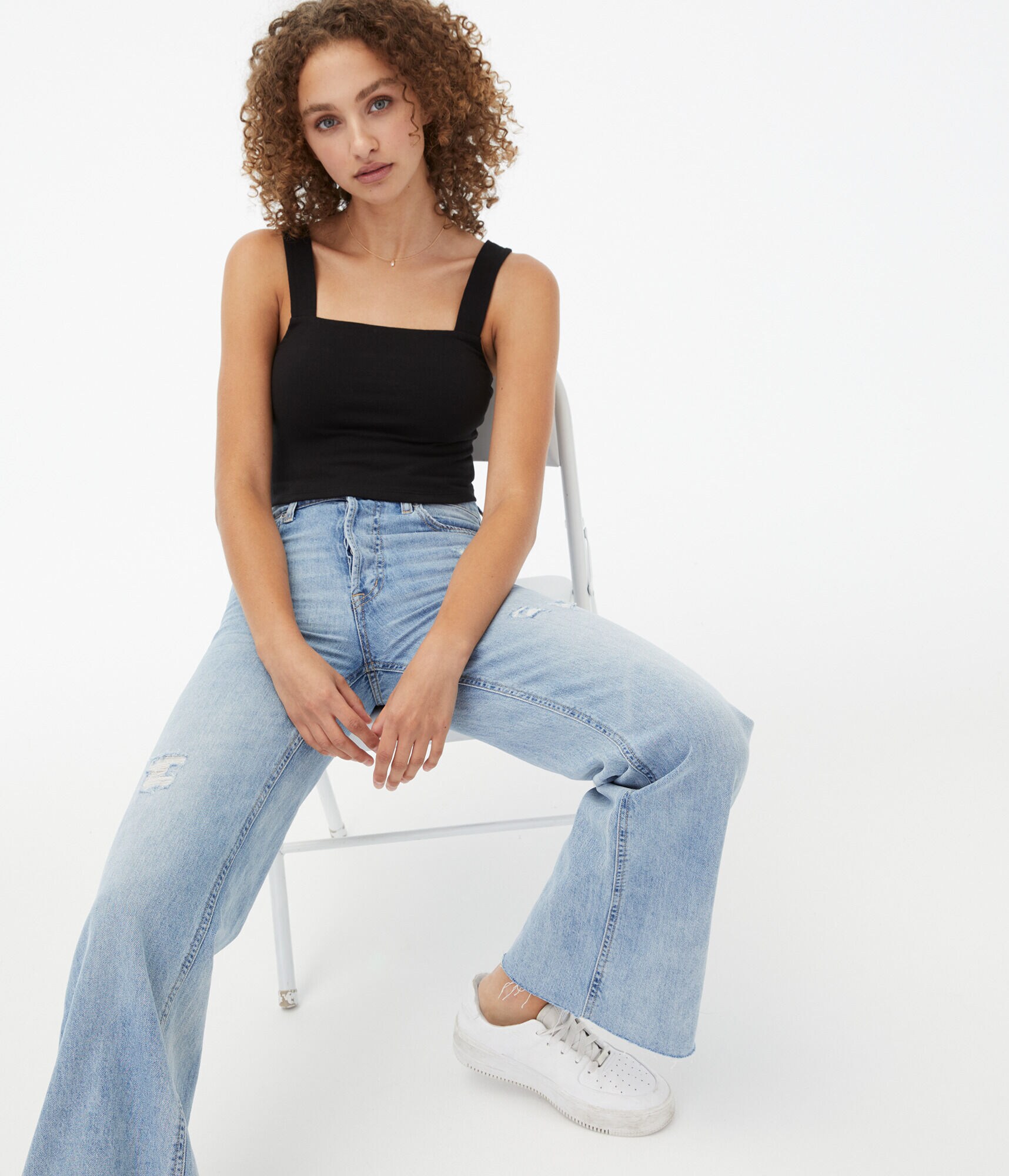 Seriously Soft Square-Neck Cropped Tank