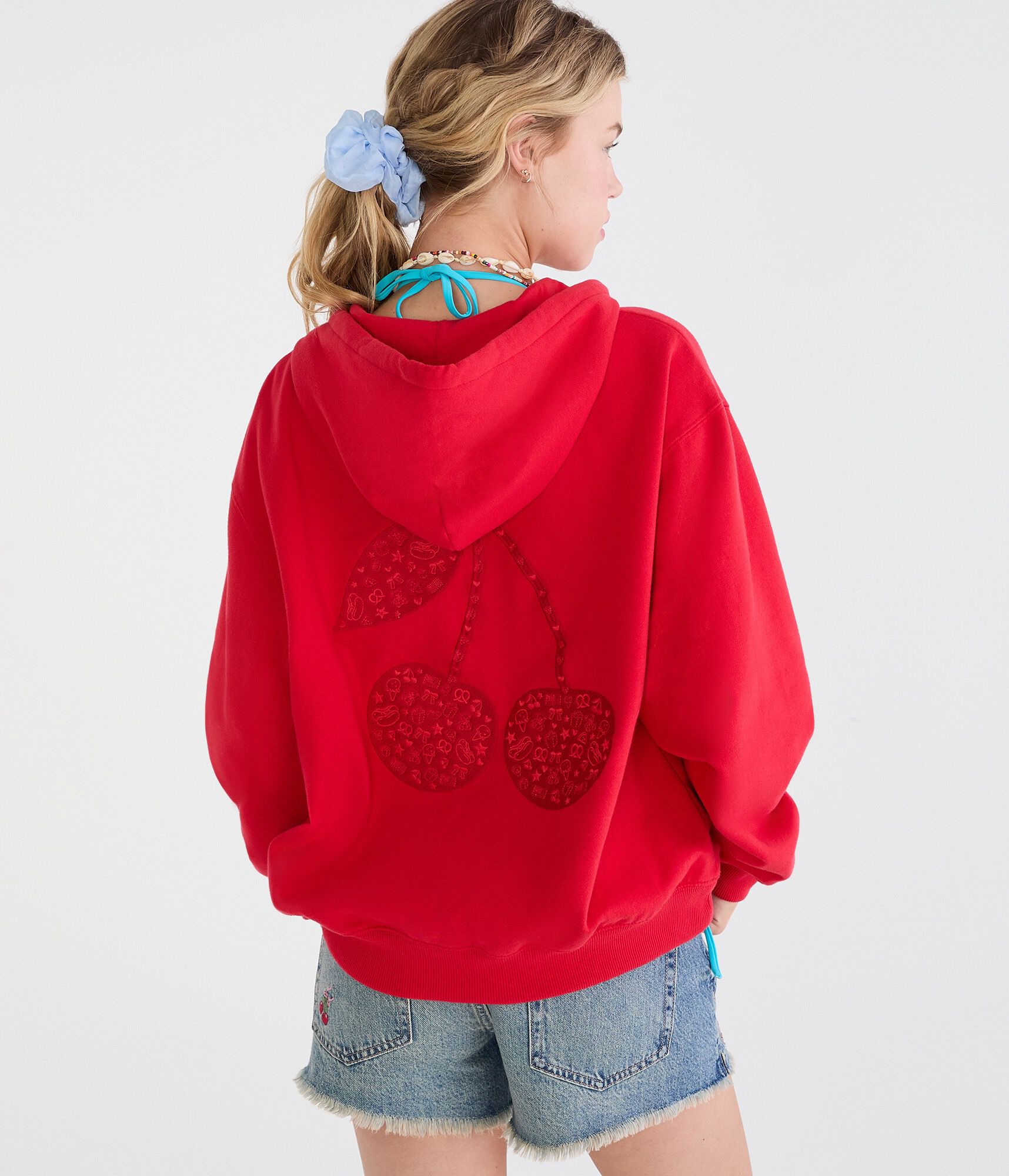 Cloud Soft Americana Cherry Full-Zip Hoodie