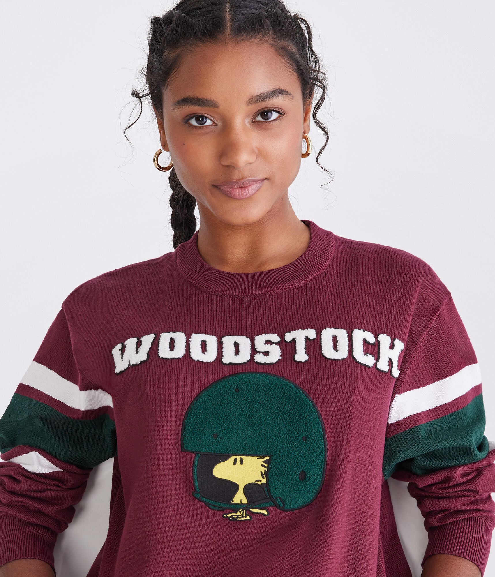 Peanuts® | Aéropostale Woodstock Football Helmet Crew Sweater