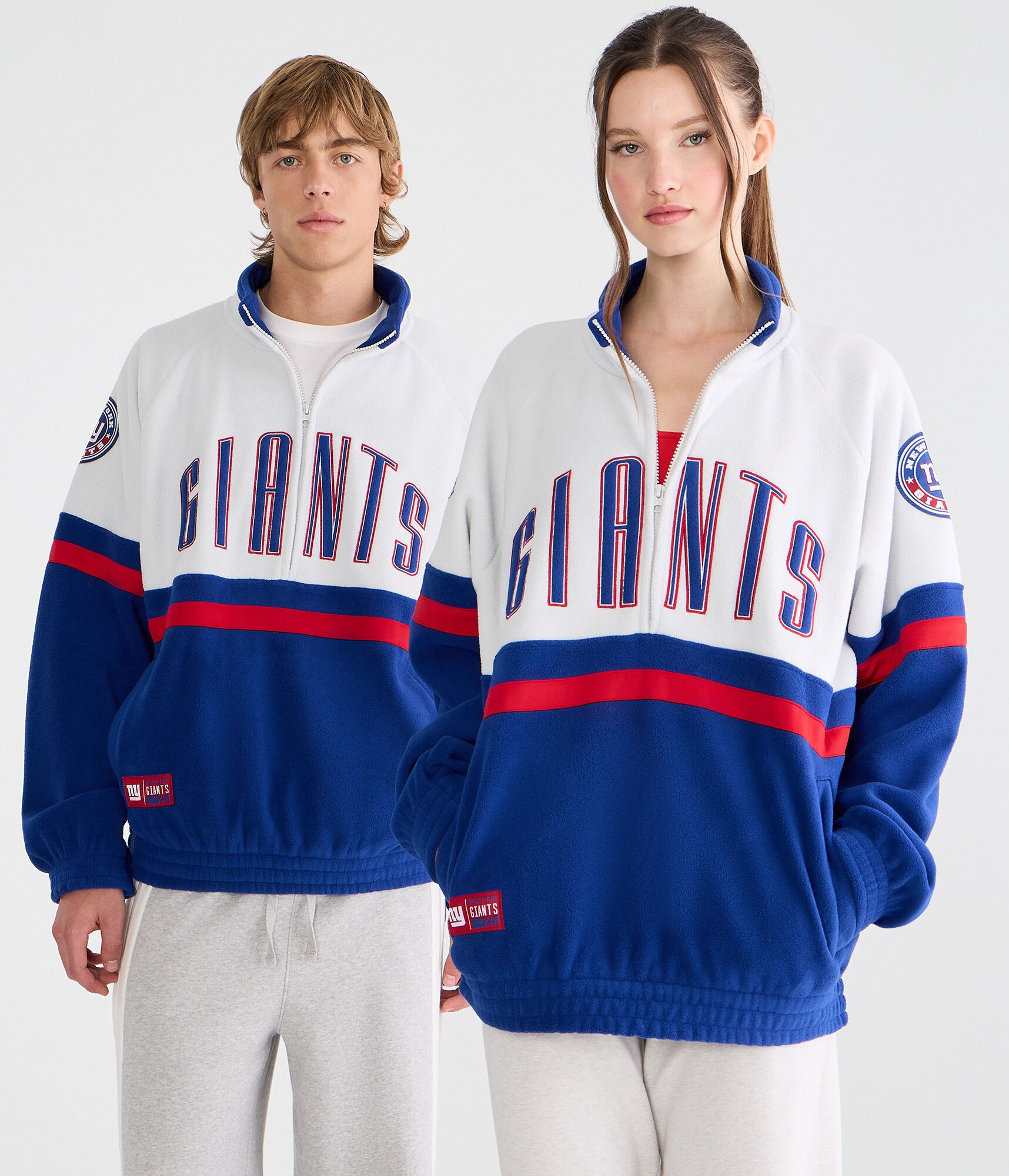 New York Giants Polar Fleece Half-Zip Sweatshirt