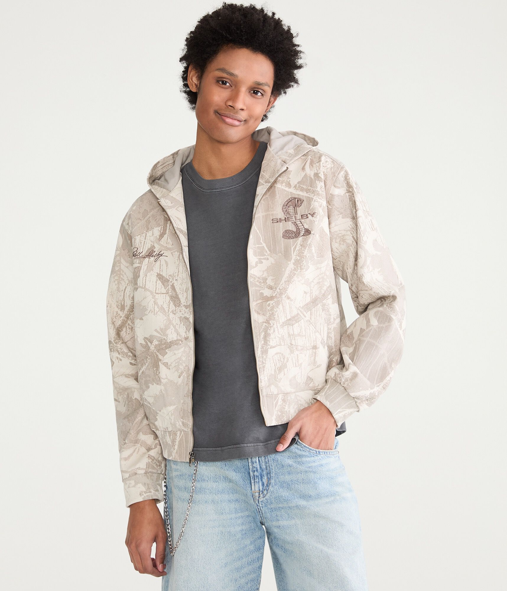Shelby Forest Camo Full-Zip Hooded Jacket