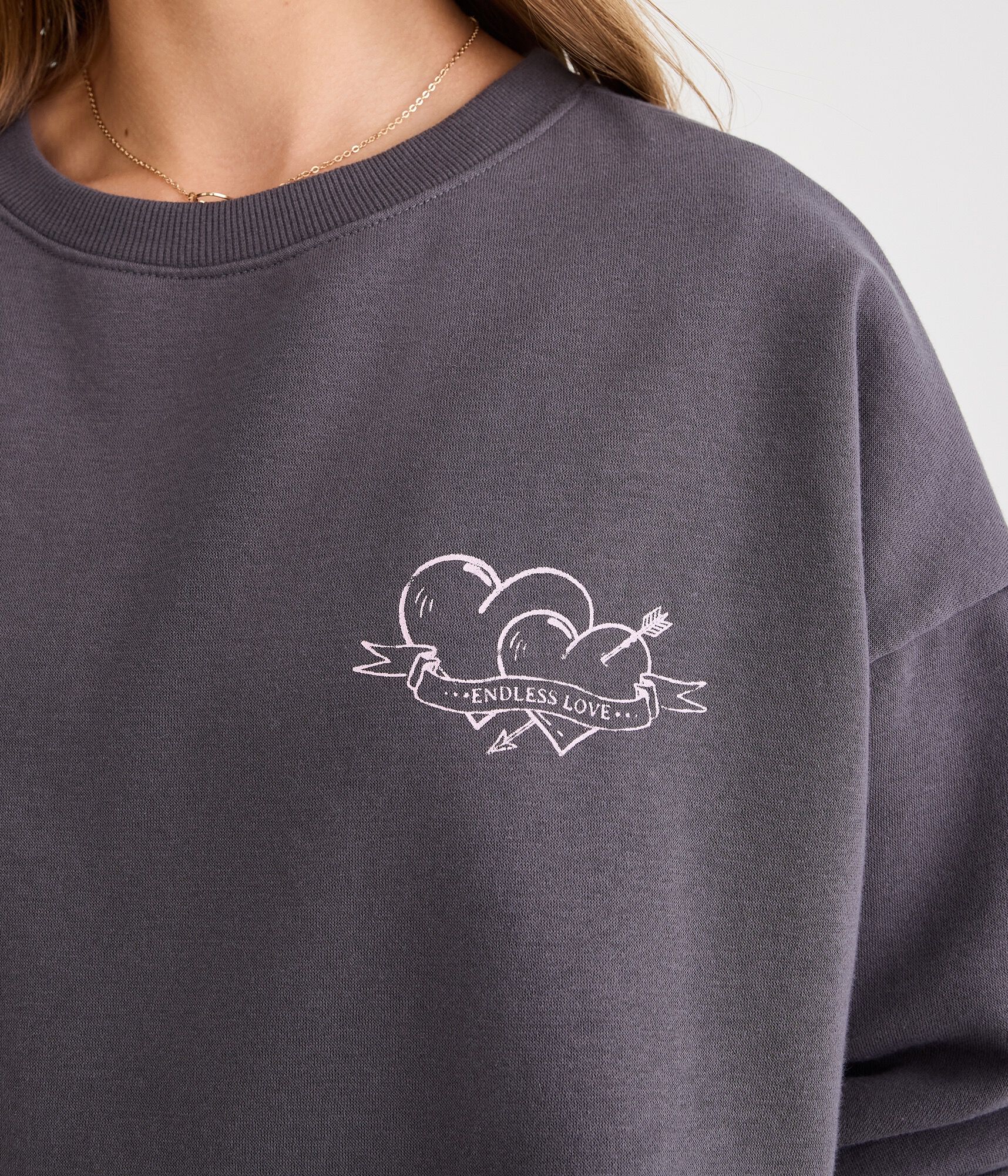 Cloud Soft Endless Love Crew Sweatshirt