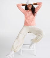 Long Sleeve New York Logo Hooded Graphic Tee