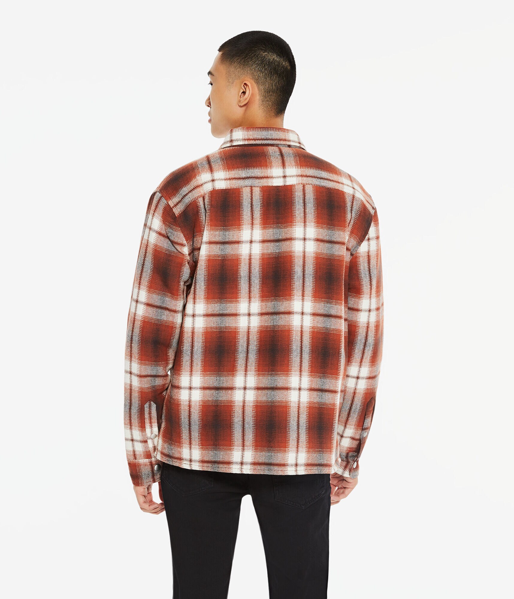 aeropostale mens plaid flannel shacket