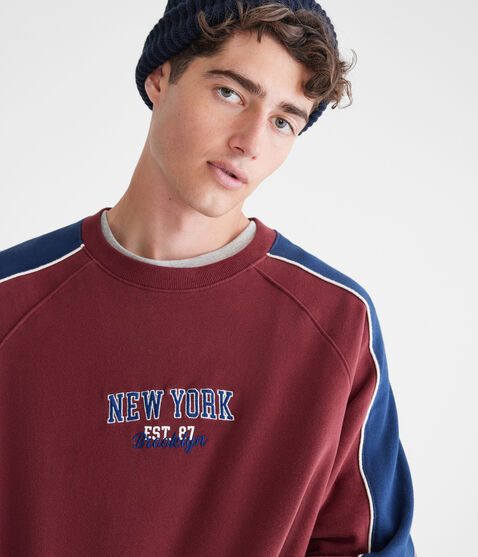 New York Colorblocked Crew Sweatshirt New York Colorblocked Crew Sweatshirt