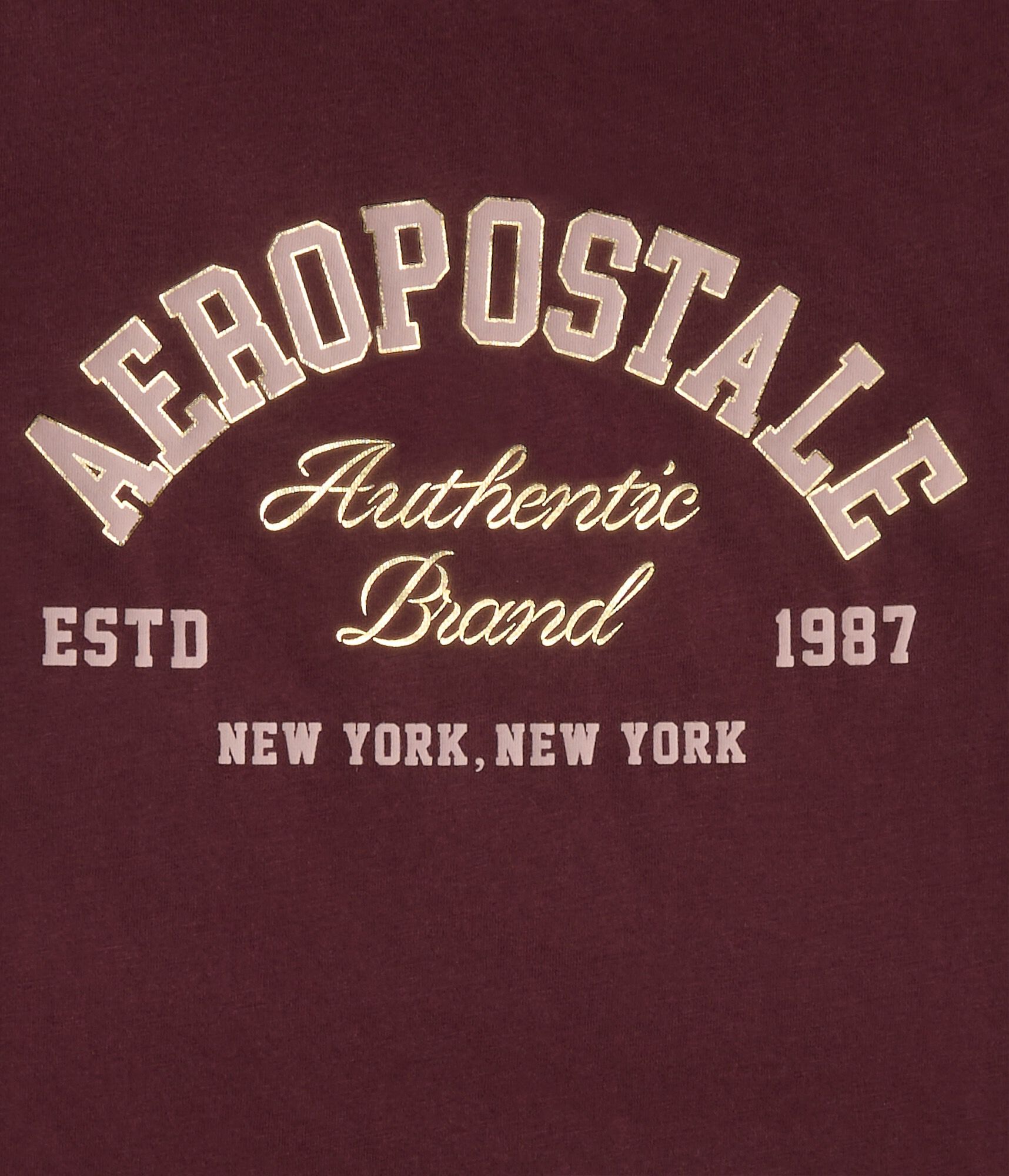 Aeropostale Arch Foil Graphic Tee