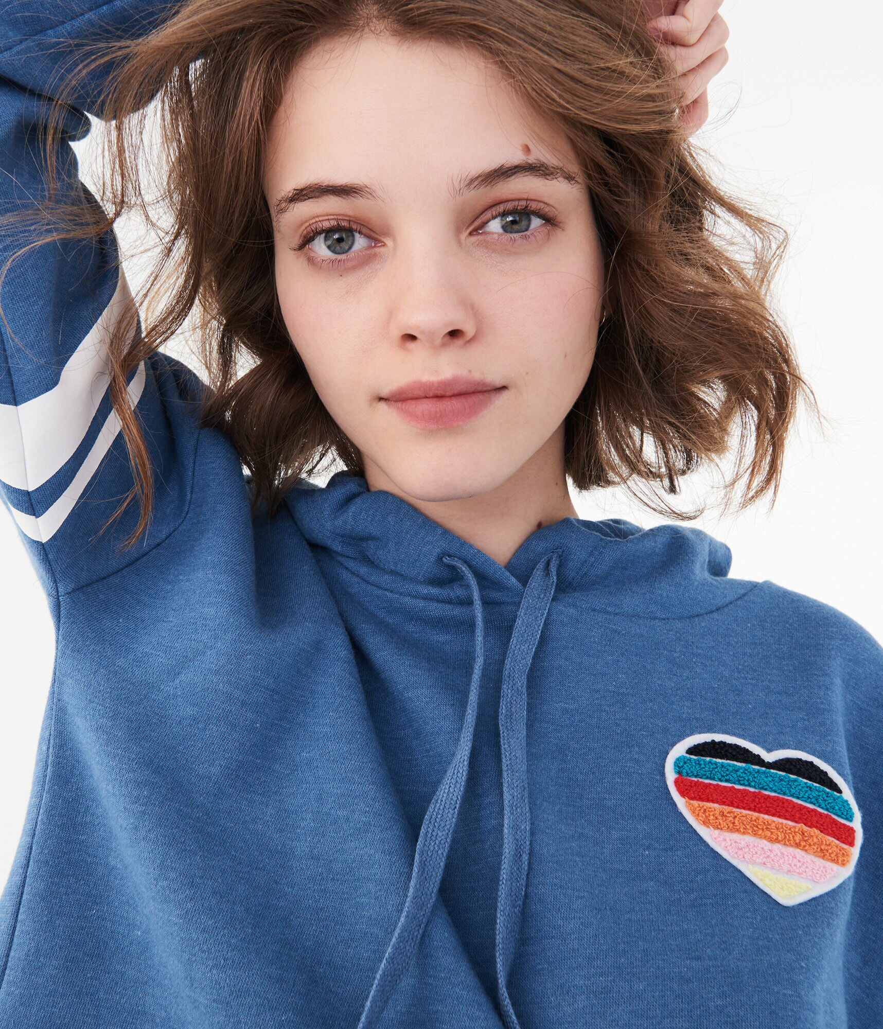 Rainbow Heart Pullover Hoodie