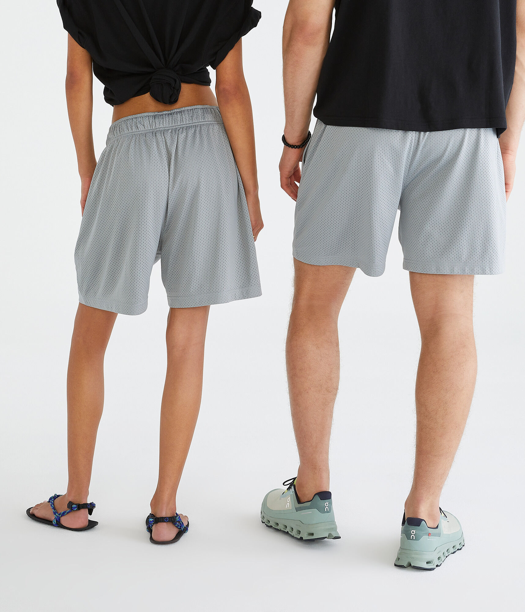 Essentials Solid Mesh Shorts 6"
