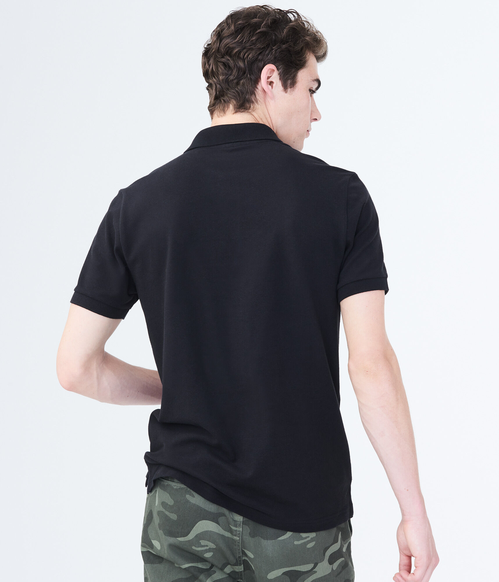 A87 NY Solid Stretch Piqu&eacute; Polo