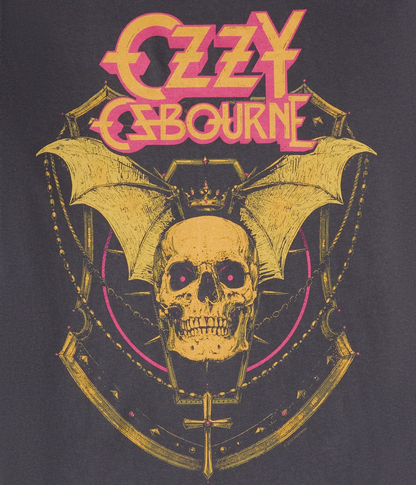Ozzy Osbourne Bat Skull Relaxed Graphic Tee