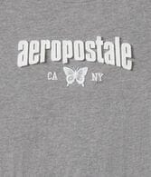 Aeropostale Butterfly Appliqué Graphic Tee