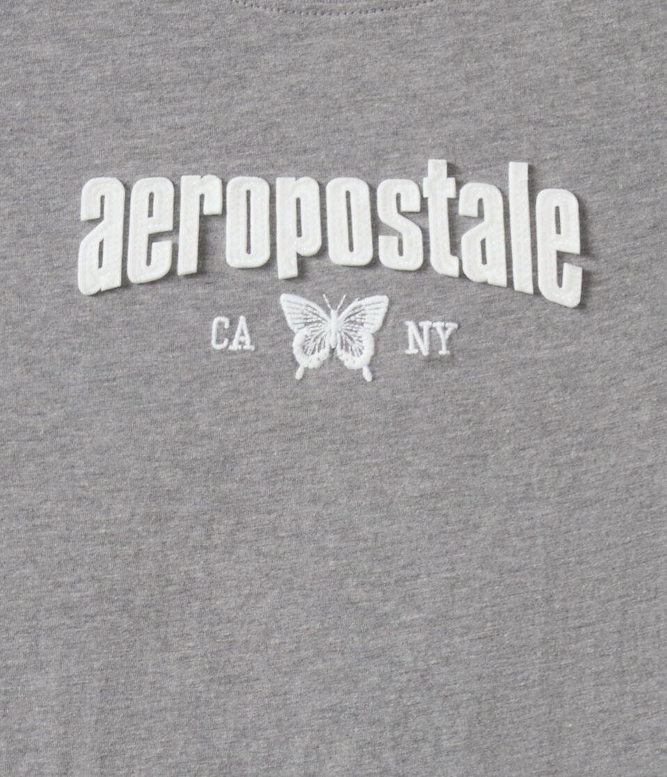 Aeropostale Butterfly Appliqué Graphic Tee
