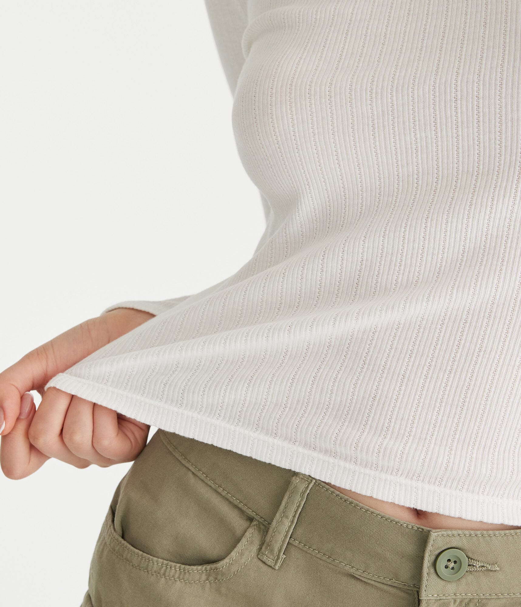Long Sleeve Seriously Soft Ribbed Shrunken Tee