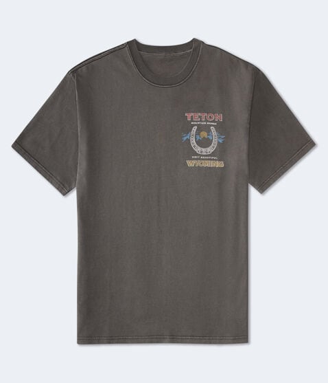 Teton Wyoming Cowboy Graphic Tee Teton Wyoming Cowboy Graphic Tee