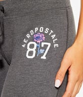 Aeropostale 87 Rose Low-Rise Fit & Flare Sweatpants