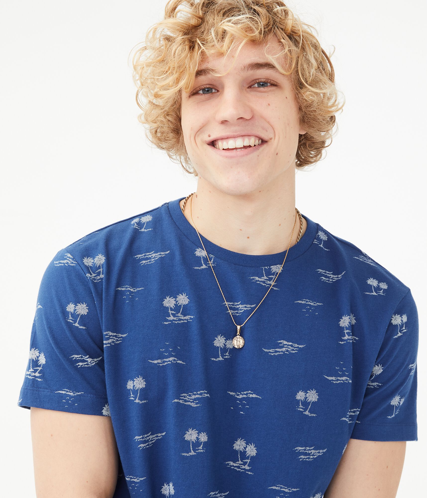 Palm Tree Waves Graphic Tee