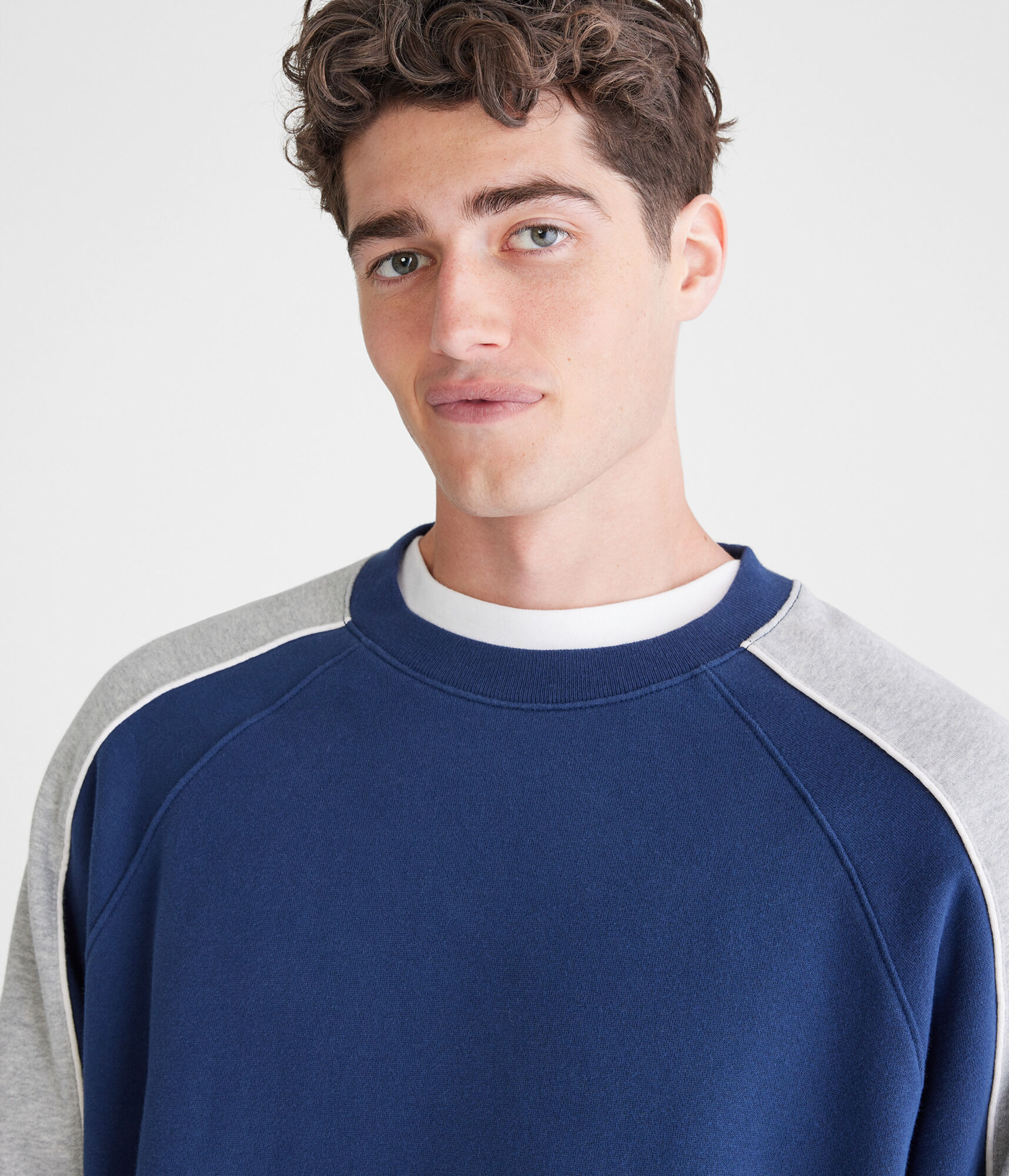 Colorblocked Crew Sweatshirt