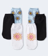 Smiling Daisies Ankle Sock 3-Pack