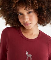 Long Sleeve Deer Graphic Baby Tee