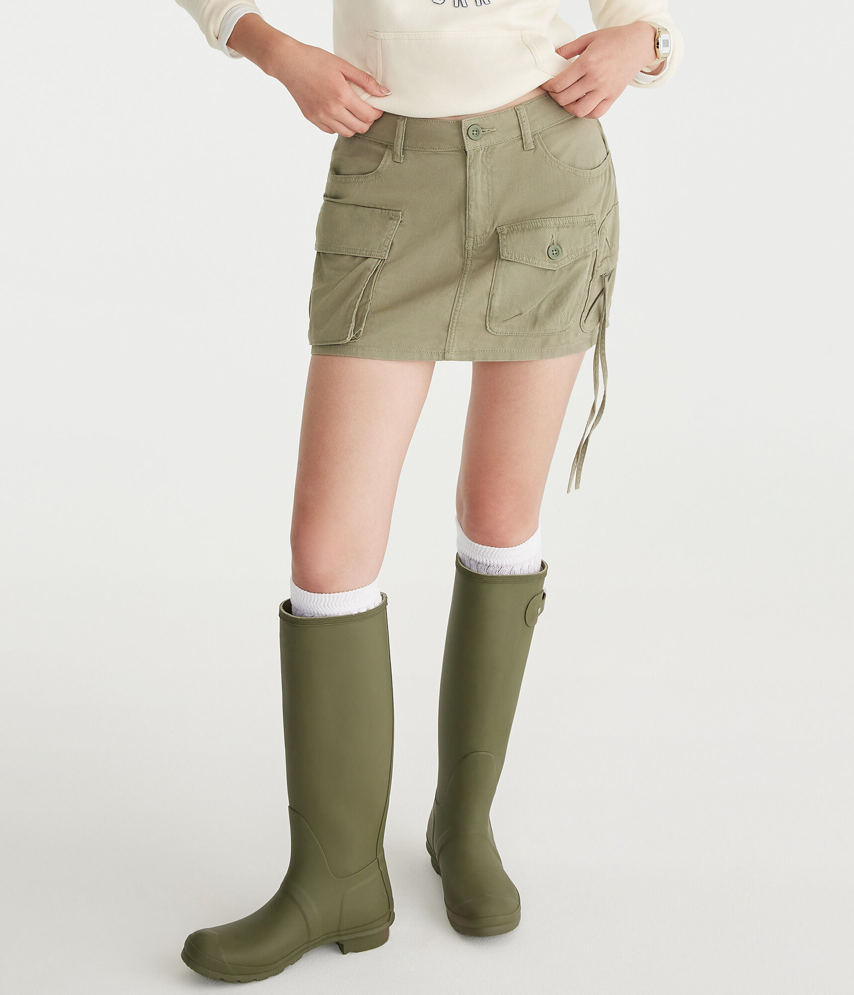 Utility Cargo Mini Skirt