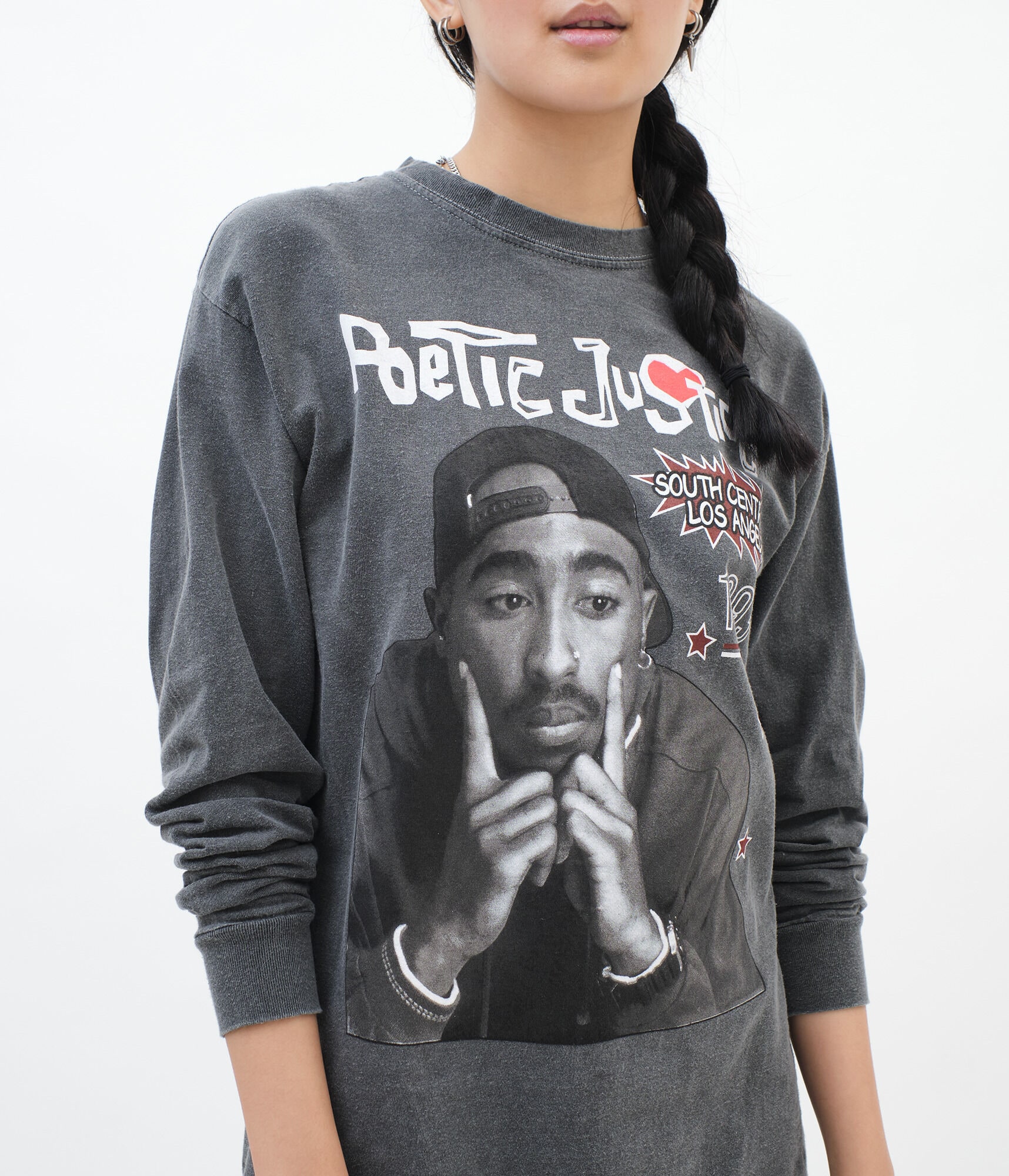 Long Sleeve Poetic Justice 1993 Boyfriend Graphic Tee