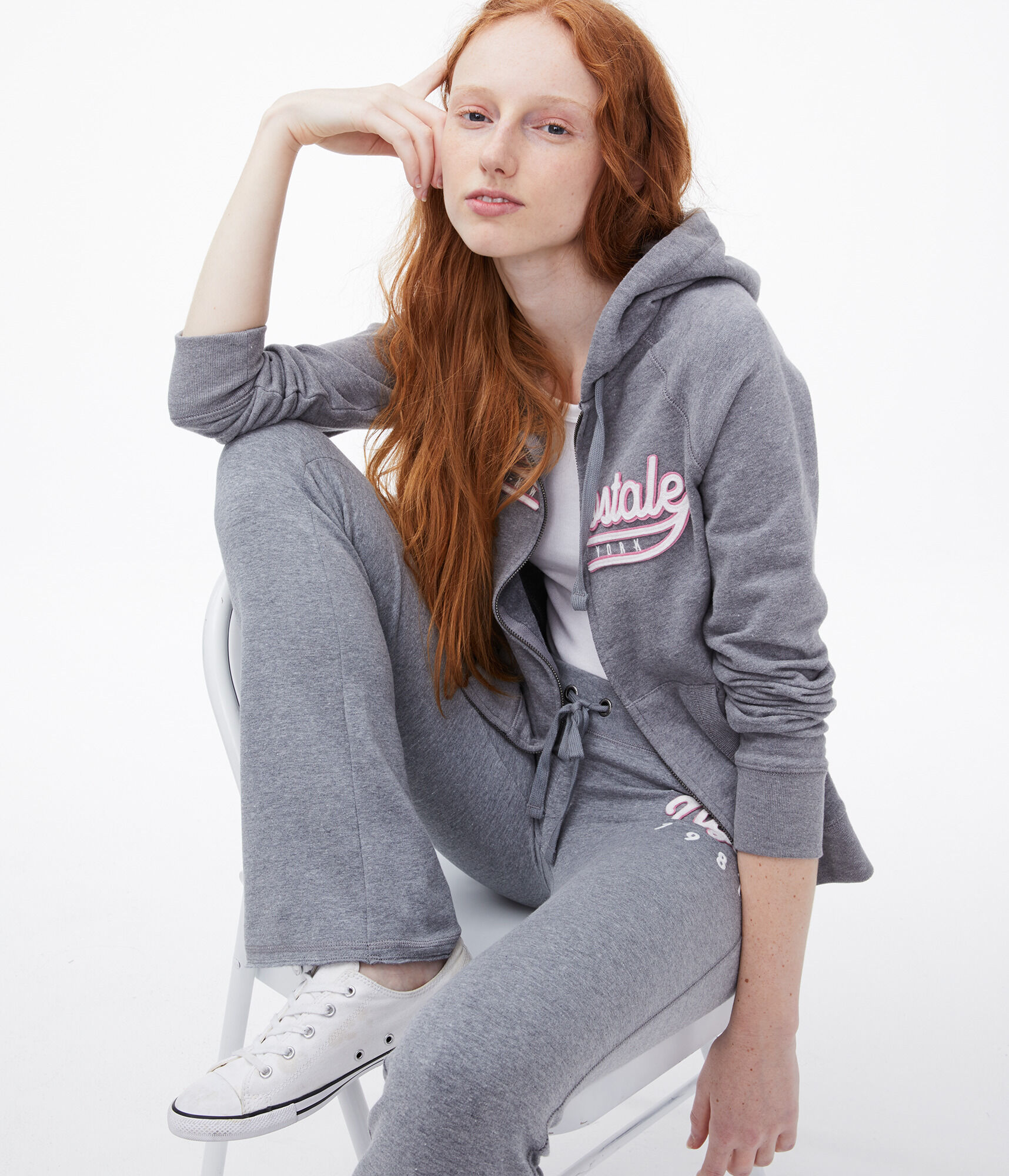 Aeropostale Script Full-Zip Hoodie