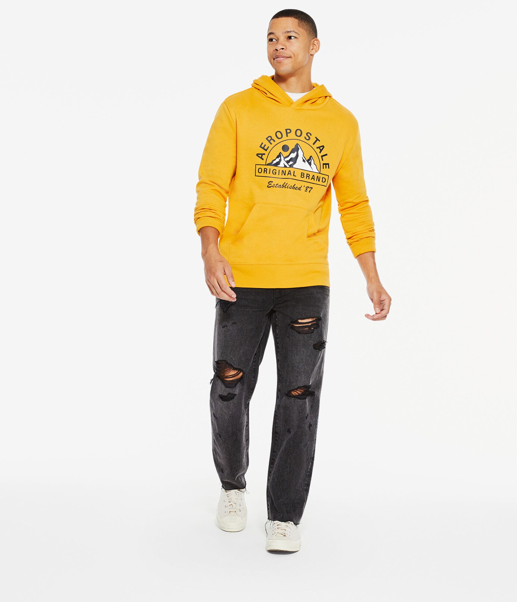 Aeropostale Mountains Pullover Hoodie