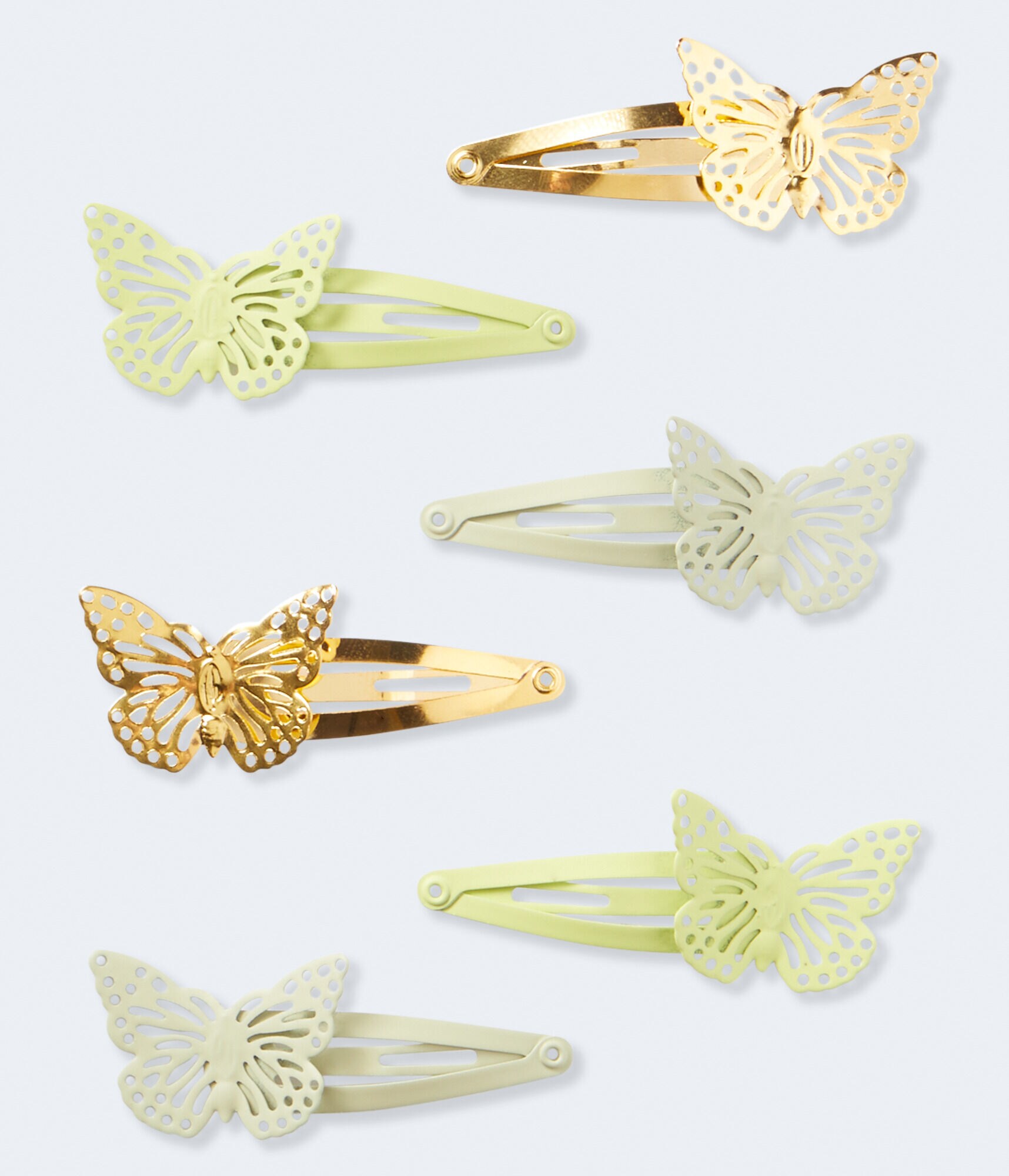 Butterfly Snap Hair Clip 6-Pack