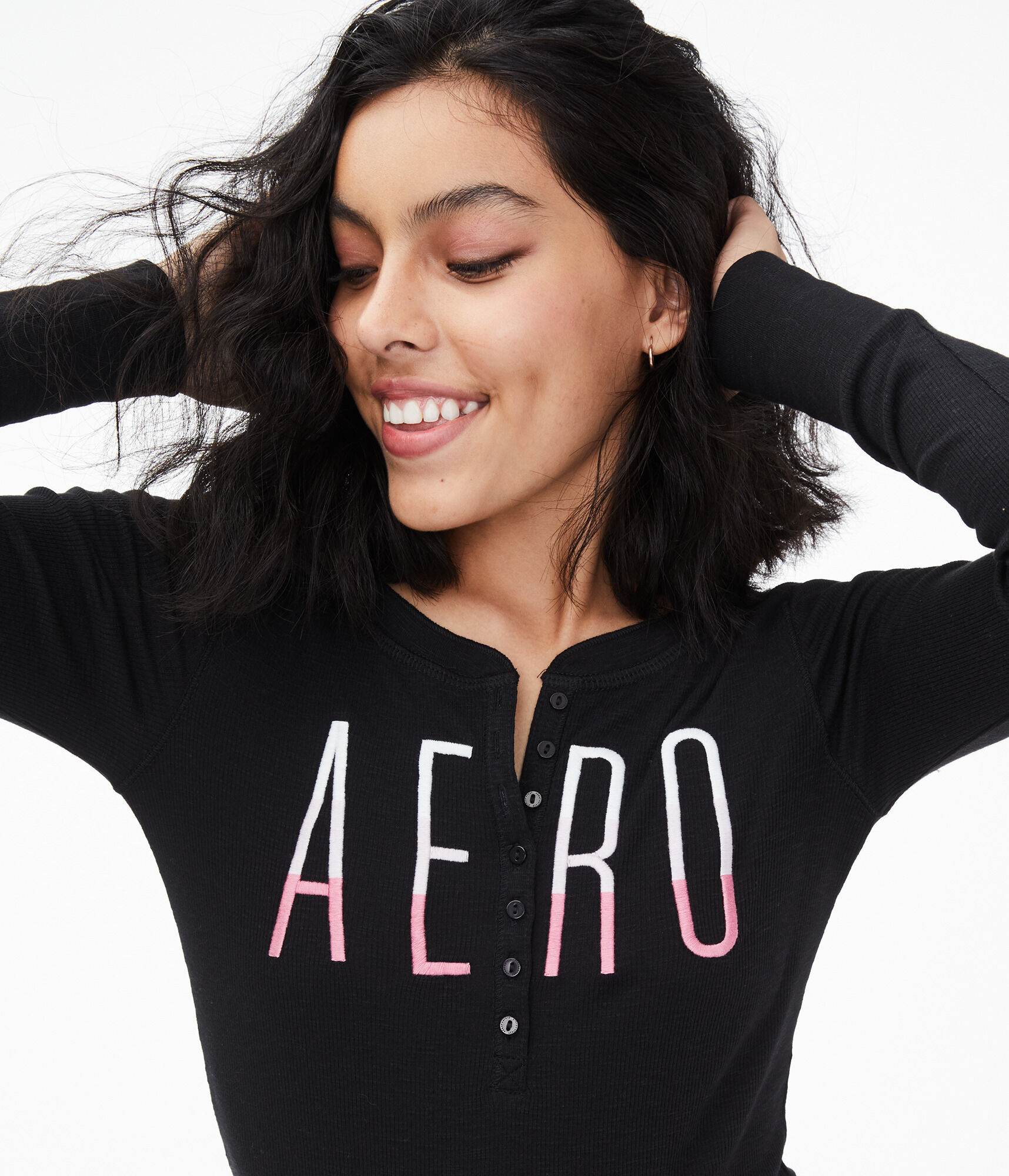 Ombr&eacute; Aero Graphic Henley