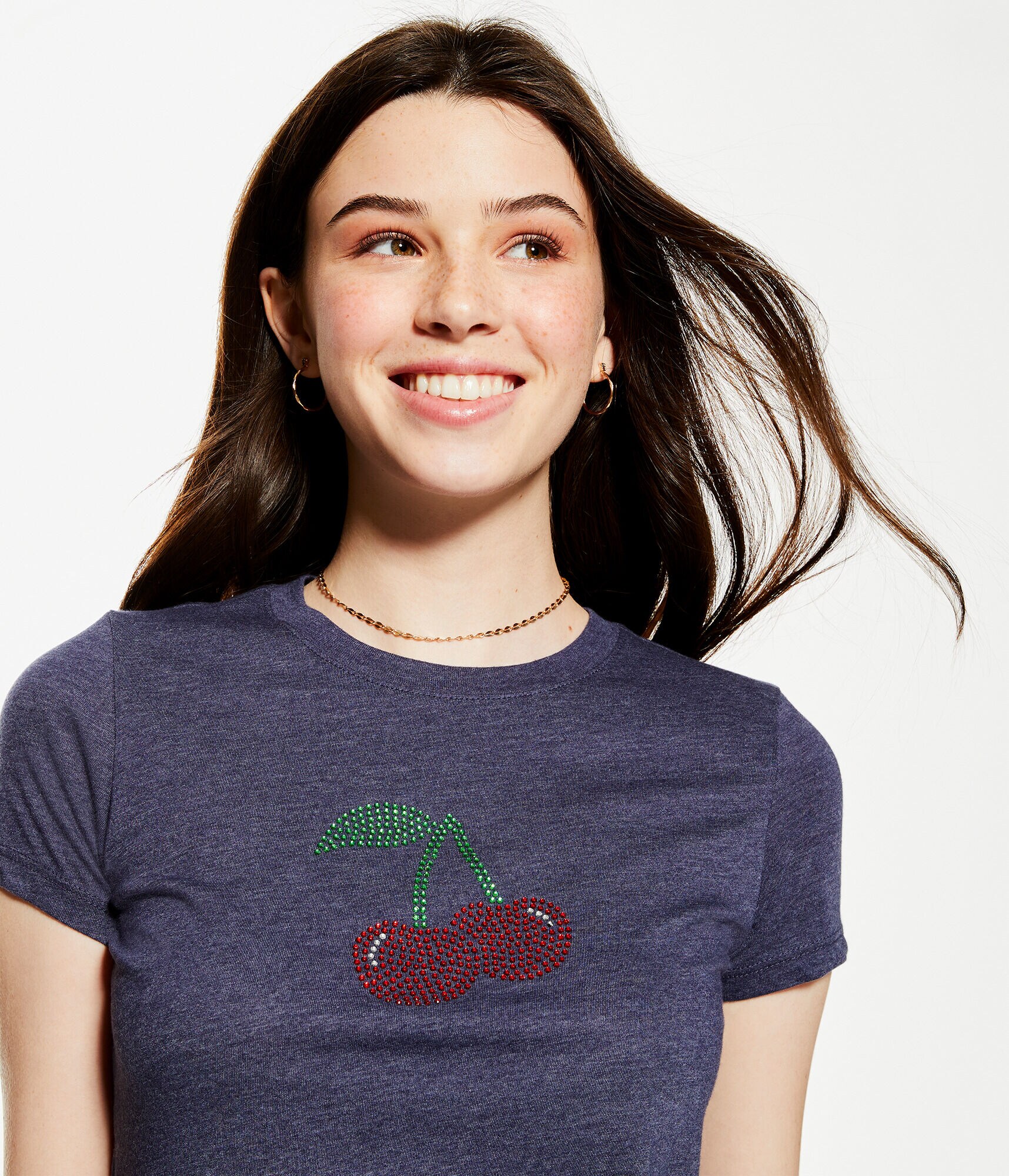 Rhinestone Cherries Graphic Tee