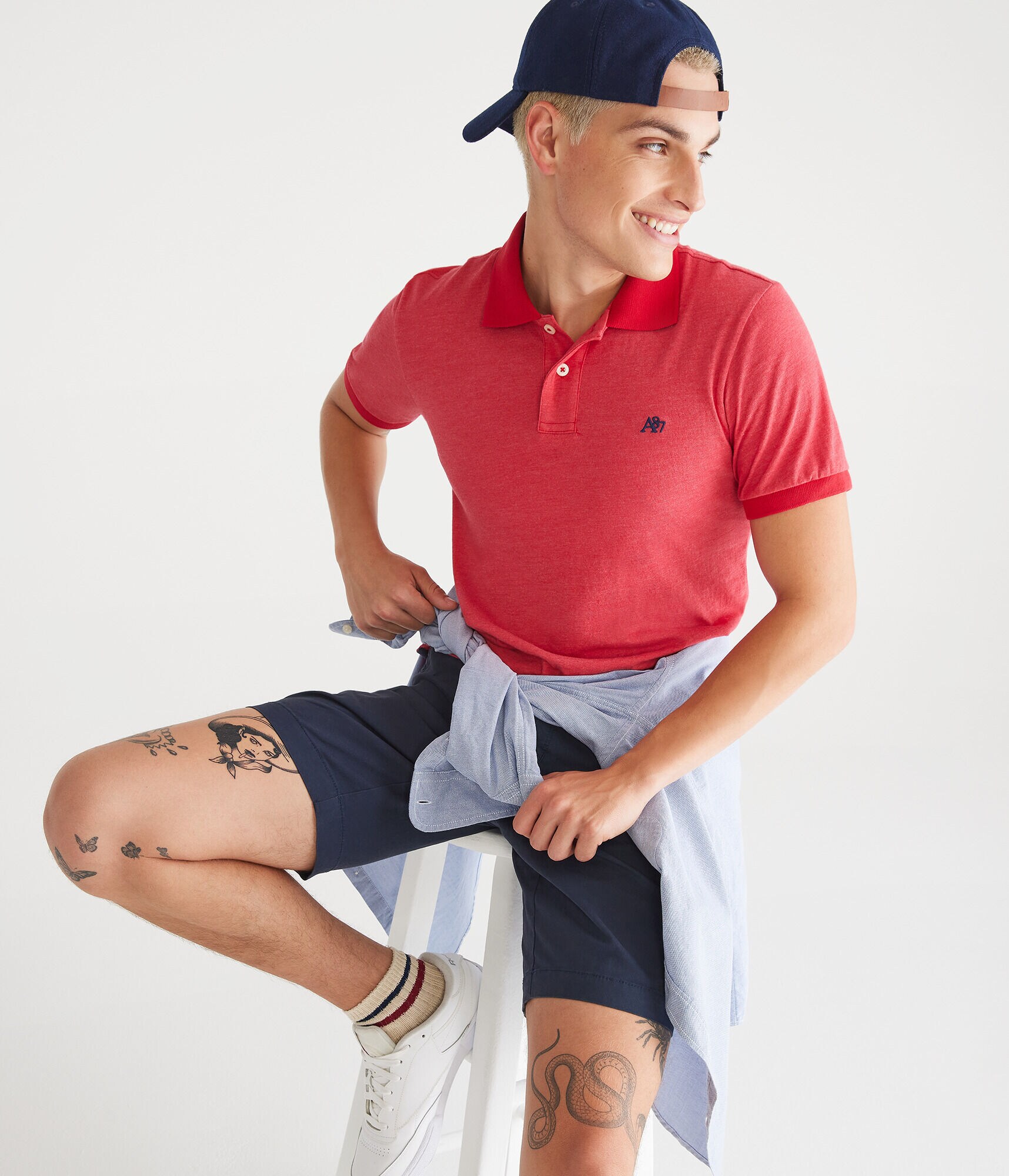 A87 Solid Jersey Polo