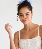 Floral Pointelle Henley Sleep Tank