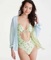 Floral Halter Monokini