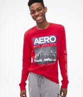 Long Sleeve Aero New York City Graphic Tee