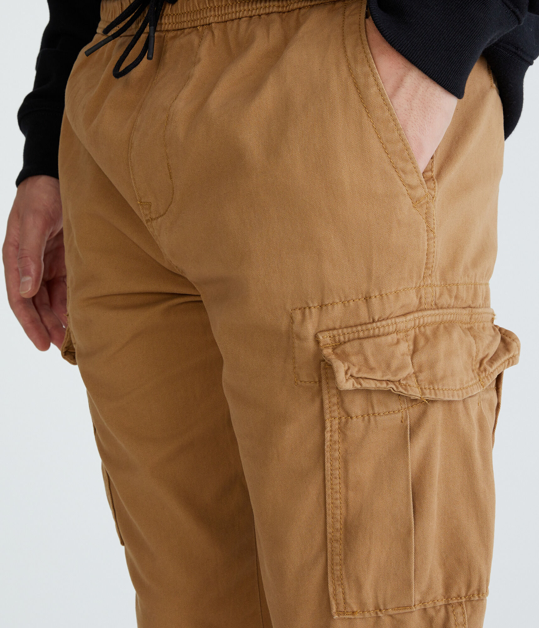 Twill Cargo Joggers