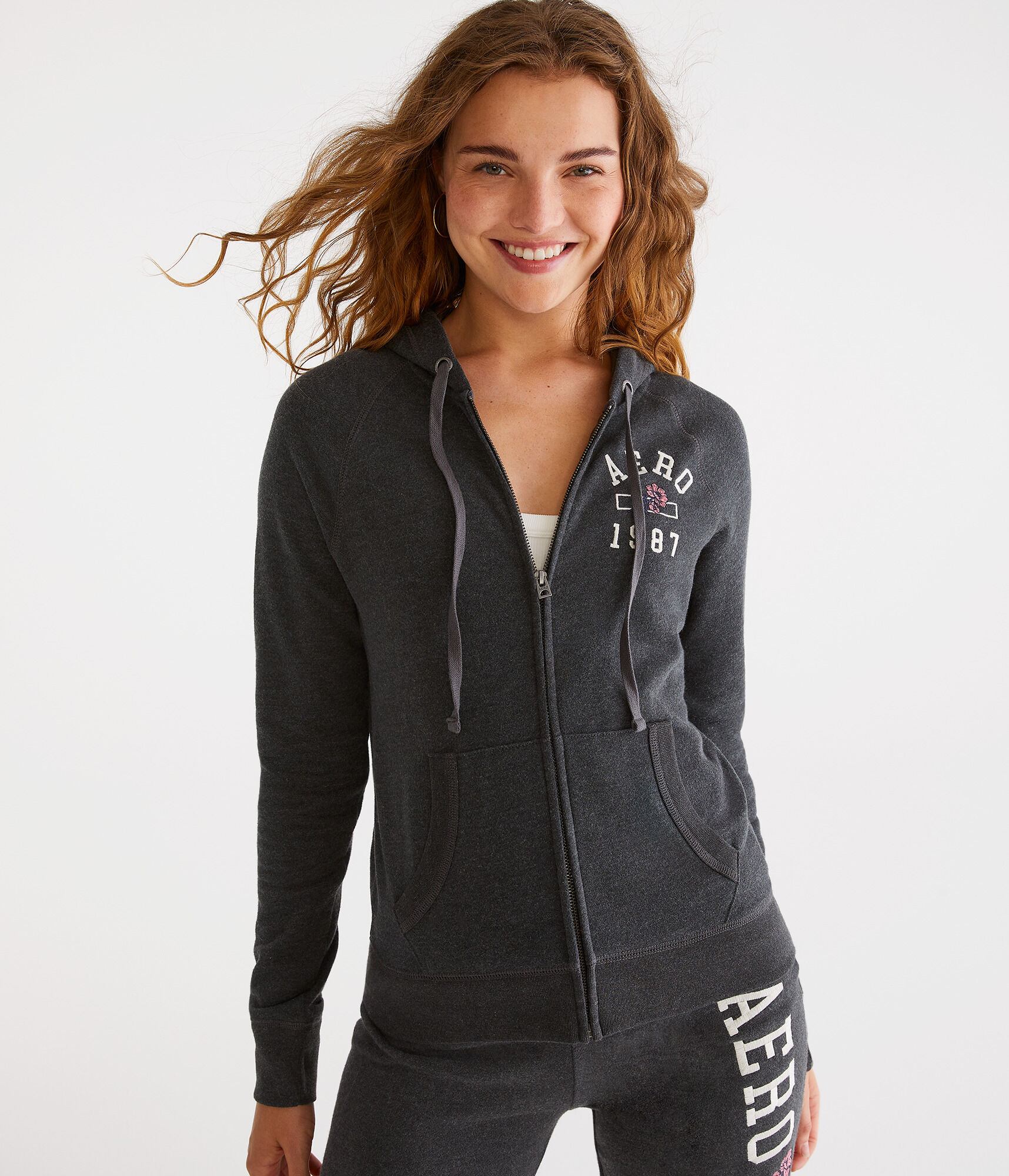 Aero 1987 Flower Full-Zip Hoodie