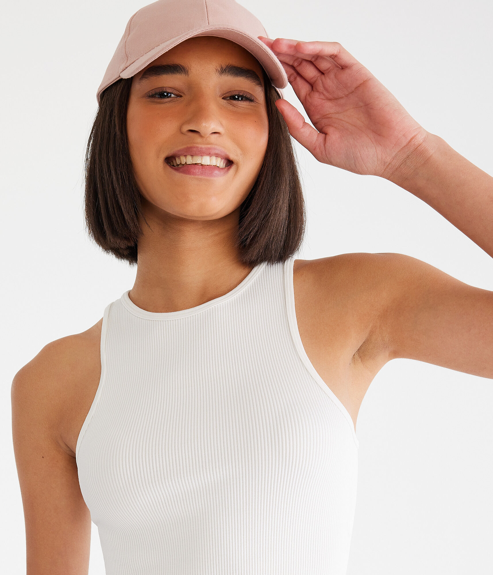 Seriously Soft Seamless Cropped High-Neck Tank
